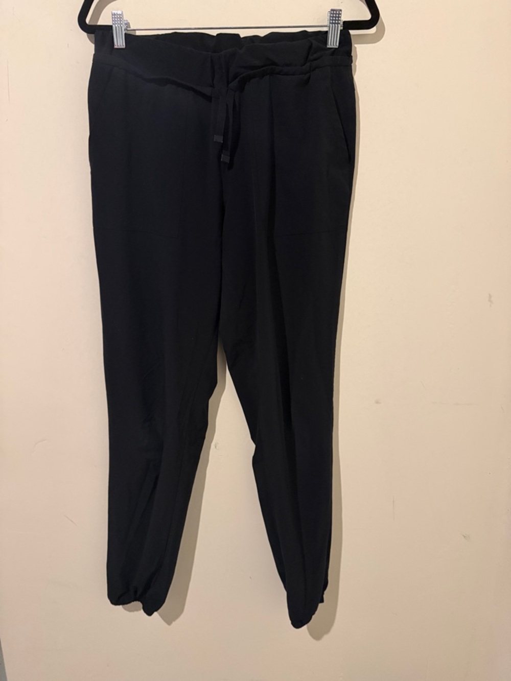 Lola Black Drawstring Jogger Pants Size Medium